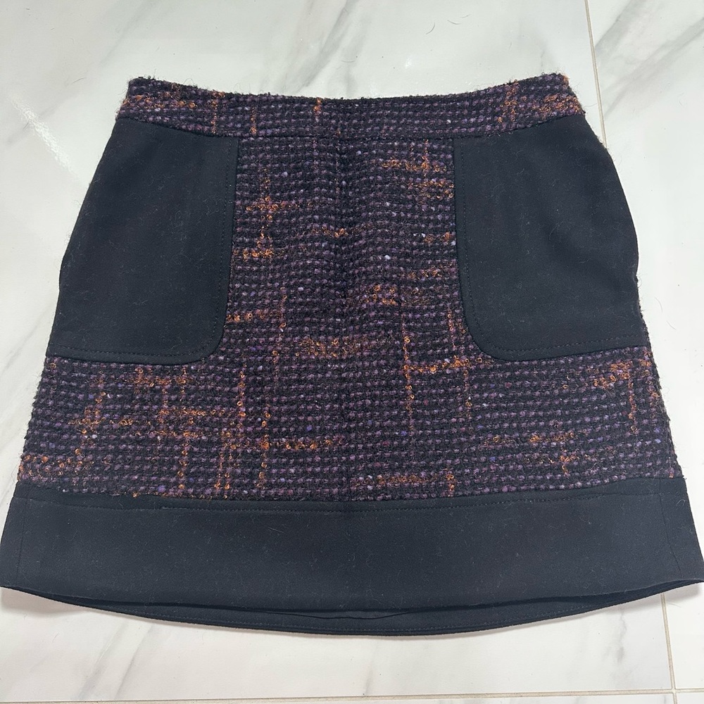 RED VALENTINO tweed mini skirt with pockets